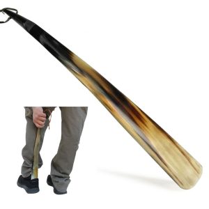 Shoe Horn Made with Real Horn Handmade. Home or Travel Use. Shoehorn for Men or Women Shoes & Boots. Best Gift Idea. (17inch)