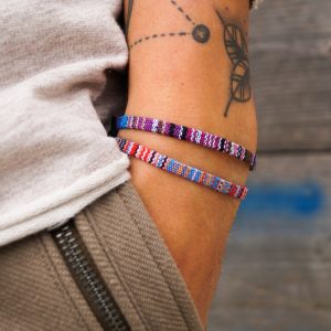 Surfer Bracelet Set for Men & Women – Handmade Boho Summer Festival Jewelry –  Mens Womens Waterproof Cotton Bracelet Set – Friendship Gift