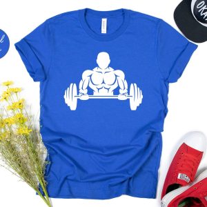 Barbell Shirt, Body Building Shirt, Gift For Boyfriend, BFF Gift, Bar Shirt, GYM Shirt, Gift For Family, Fitness Shirt, Muscle Shirt