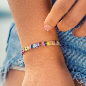 Surfer Bracelet for Men and Women – Handmade Boho Summer Festival Jewelry –  Mens Womens Waterproof Cotton Bracelet Set – Birthday Gift