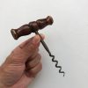 Vintage Corkscrew / Bottle Opener with Wooden Handle