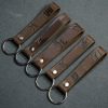 Amish Handmade Genuine Leather Patriotic Belt – Durable Work Belt, Dressy Leather Belt for Men & Women, American Flag Design
