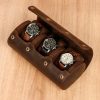 Personalized Valentines Men’s Watch Box  Natural Acacia Wooden Jewelry Organizer with Engravement  Elegant Decorative Accessories Storage