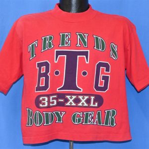 90s Trends BTG Body Gear 35 XXL Work Out Fitness Half t-shirt Large