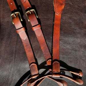 Top Grain Brown Leather Button Suspenders – Western Suspenders – Cowboy Suspenders – 1800’s Men Button Suspenders – Wedding Suspenders Men