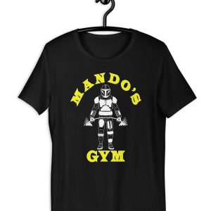MandoFit Gym T-Shirt, Gym Rat Shirt, Gym Geek Tee, Mando Gym, Work Out Shirt, Fitness Tee