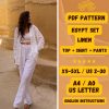 Natural Linen Set for Men – Double Breast Shirt & Wide Leg Pants – Relaxed Fit Two Piece Outfit – Casual Linen Suit