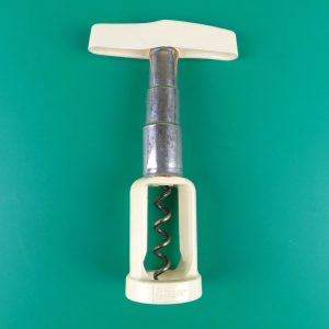 Rare Vintage Patented Self Pulling Corkscrew Siegel Teleskop * Retro Steel and Plastic Bottle Opener * Made in Germany