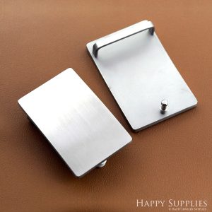35/40mm Rectangular Belts Buckles, 304L Stainless Steel Smooth Plain Belt Buckles Fitting, Men Leather Belt Belt Buckle, Fathers Day Gift