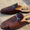 Womens Slides Blue Fluffy Sheepskin Boucle Slippers Indoor Outdoor Use Fashionable Elevated Casual