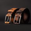 1.5 Inch Wide Brown Leather Suspenders / Work Suspenders / Handmade Top Grain Leather Suspenders / Durable Suspenders / Men Suspenders