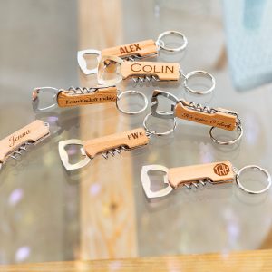 Personalized Keychain Bottle and Wine Opener