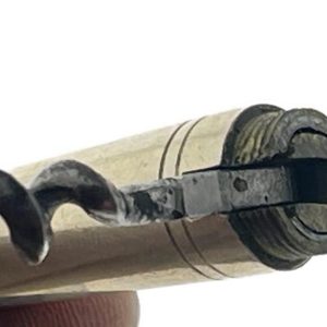 A British nickel plated roundlet Miniature corkscrew