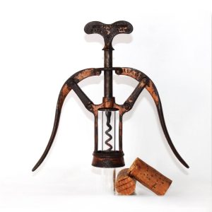 Antique 1888 James Heeley A1 Double Lever Corkscrew, Wine Bottle Opener