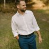 Men’s Two Piece Linen Set TARASA Shirt & COCOS Pants