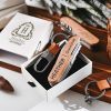 Personalized Bottle Opener – Custom Engraved Bottle Opener – Rustic Wooden Wine Opener – Groomsman Gift Ideas – Stylish Gifts for Him