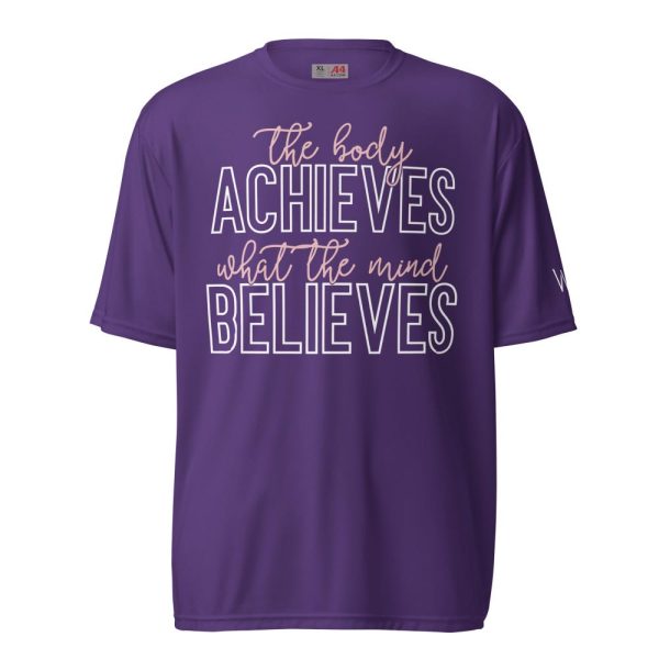 The Body Achieves Unisex Performance Crew Neck T-ShirtDri Fit T-shirt, moisture wicking, workout tees, Exercise Tees, Gym Shirts