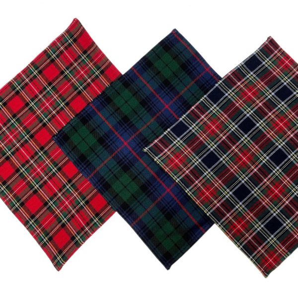 Fabric handkerchiefs Scottish Tartan * Handmade Berlin
