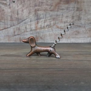 New vintage Soviet corkscrew Dachshund, Small retro metal corkscrew, Kitchen & Bar tool Gift for wine and dog lover