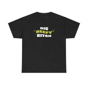 Big Beefy Bitch Unisex Heavy Cotton Tee, Powerlifting Shirt, Gym Shirt, Workout Shirt, Fitness Apparel, Bodybuilding Shirt, Body Positivity