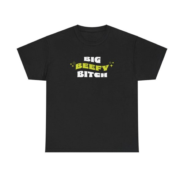 Big Beefy Bitch Unisex Heavy Cotton Tee, Powerlifting Shirt, Gym Shirt, Workout Shirt, Fitness Apparel, Bodybuilding Shirt, Body Positivity