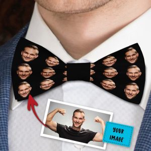 Custom Photo Bow Tie | Unique Handmade Accessory for Gifts & Events | Stylish Bowtie for Men Women