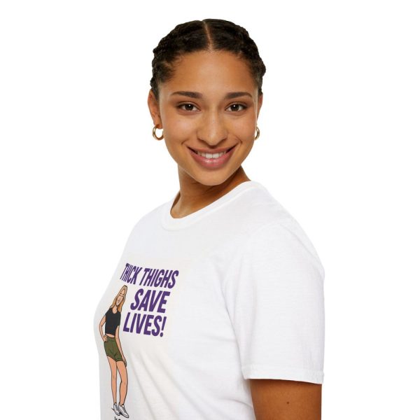 Thick Thighs Save Lives T-Shirt #3 – Body Positive Tee, Funny Workout Shirt, Gym Motivation Top, Plus Size Activewear, Fitness Apparel