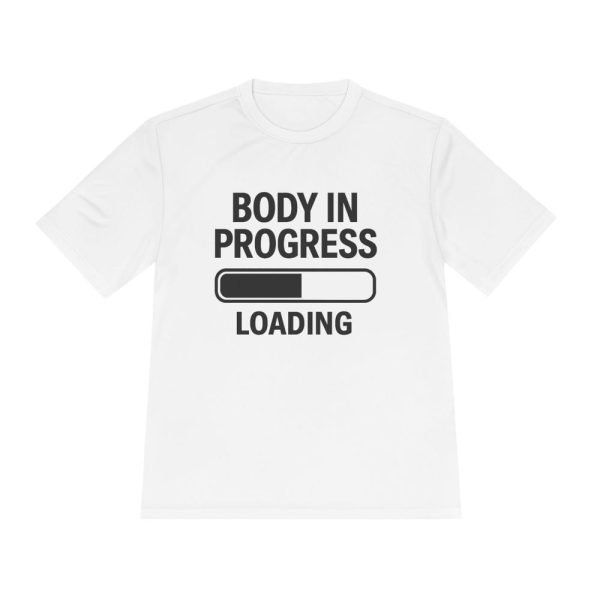 Body in Progress Tee, Unisex Athletic Shirt, Fitness Motivational Top, Gym Wear, Casual Workout Tee, Gift for Fitness Enthusiasts